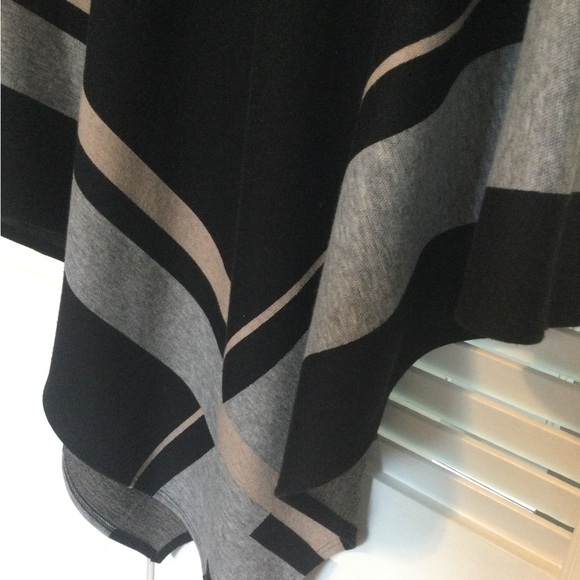 Joseph Ribkoff Cape, One Size, Black - Picture 7 of 7